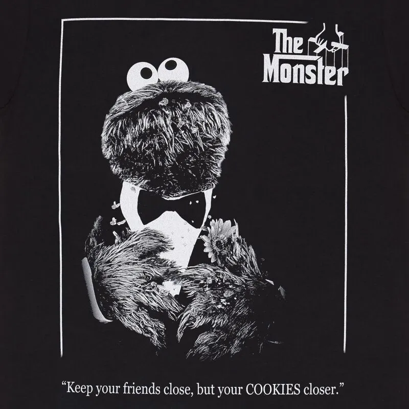 The Monster T-Shirt – Schwarzes „Sesame Street“ Shirt für Fans
