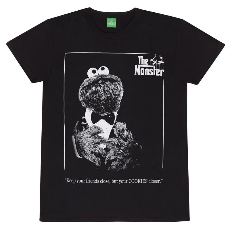 The Monster T-Shirt – Schwarzes „Sesame Street“ Shirt für Fans